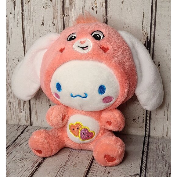 9" Hello Kitty x Care Bears Cinnamoroll Stuffed Plush Toy Stuffed Animal Bunny - Picture 1 of 3